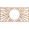 Ekena Millwork Hoover Wood Fretwork Pierced Ceiling Medallion, Cherry, 36"W x 18"H x 13 3/8"ID x 1/4"T CMWP36X18X0250HOCH - alternate 1